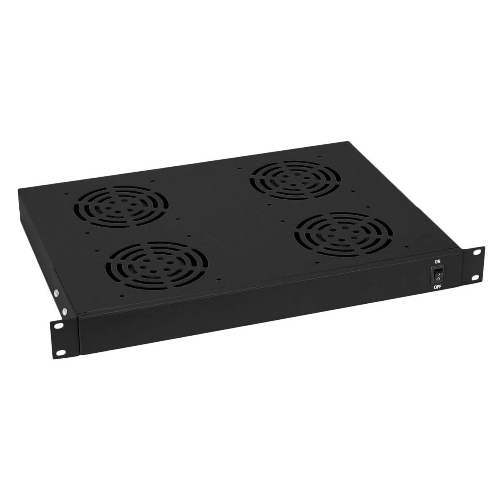 Вентиляторная панель 1U LANsens 4 вентилятора х 12см, штыревой разъем IEC С14.