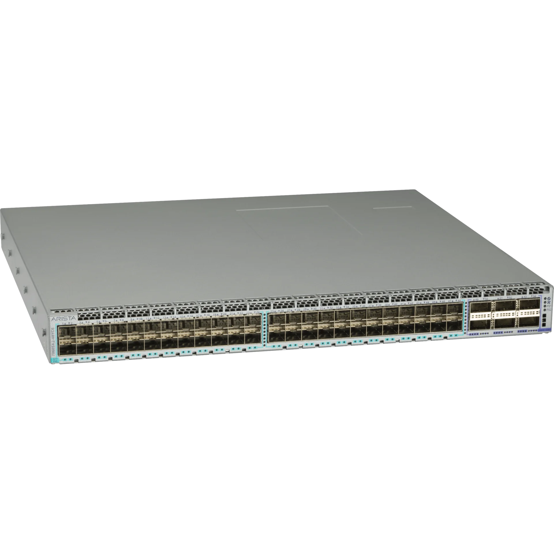 Коммутатор Arista 7060X2, 48x25GbE SFP28, 6x100GbE QSFP28, front-to-rear air, 2xAC