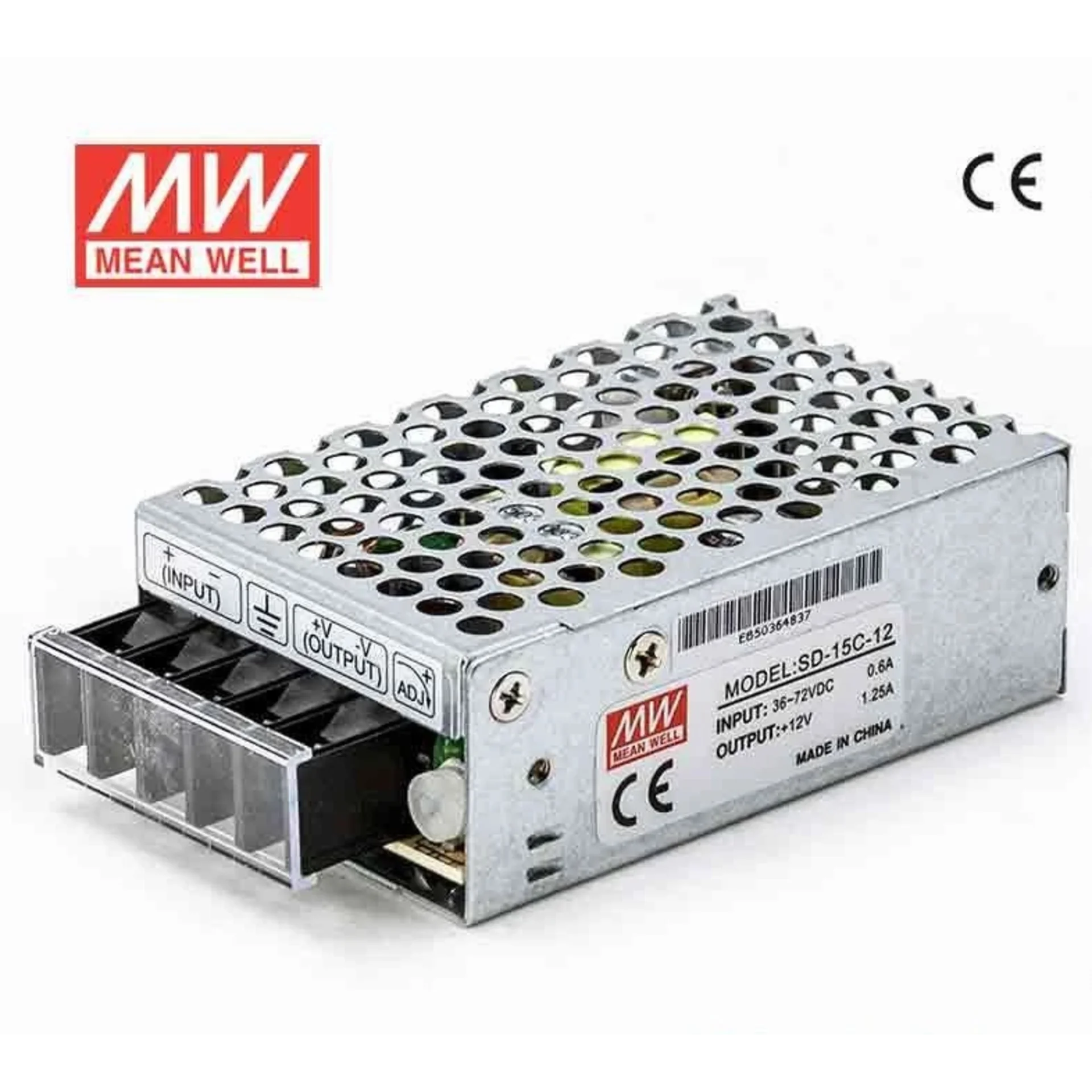 SD-15C-12, DC/DC преобразователь, 15Вт, вход 36...72B, выход 12B/1,25A