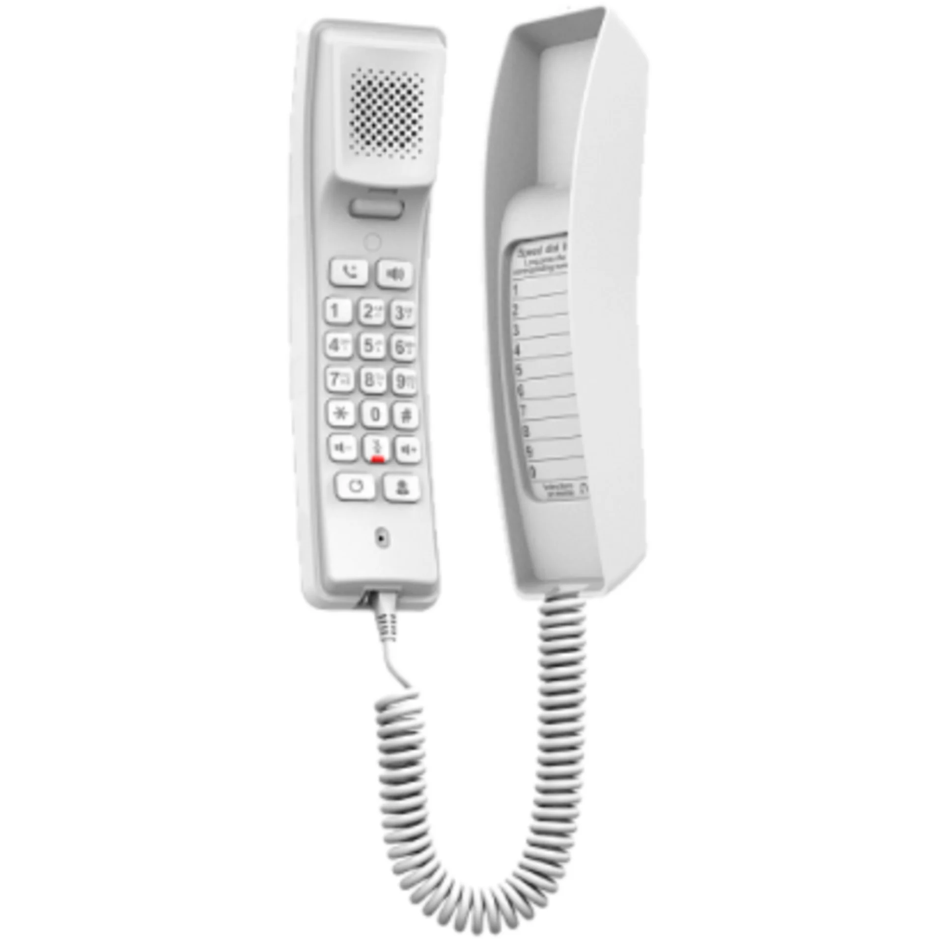 IP-телефон H2U отельный, белый, 2 аккаунта, PoE, без б/п