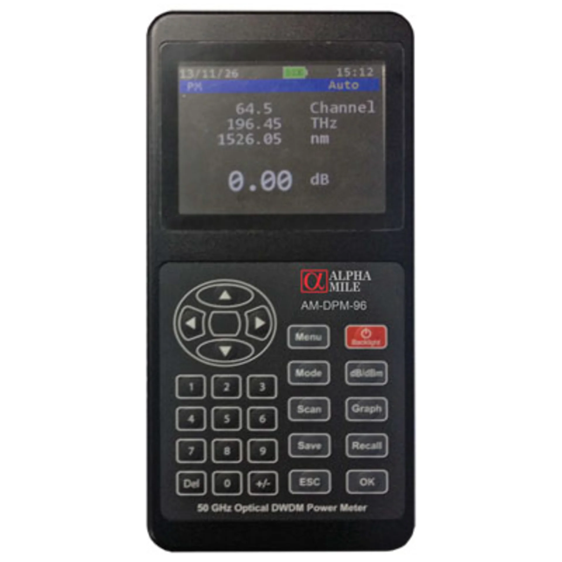 Измеритель оптической мощности Alpha Mile DWDM, 96 каналов